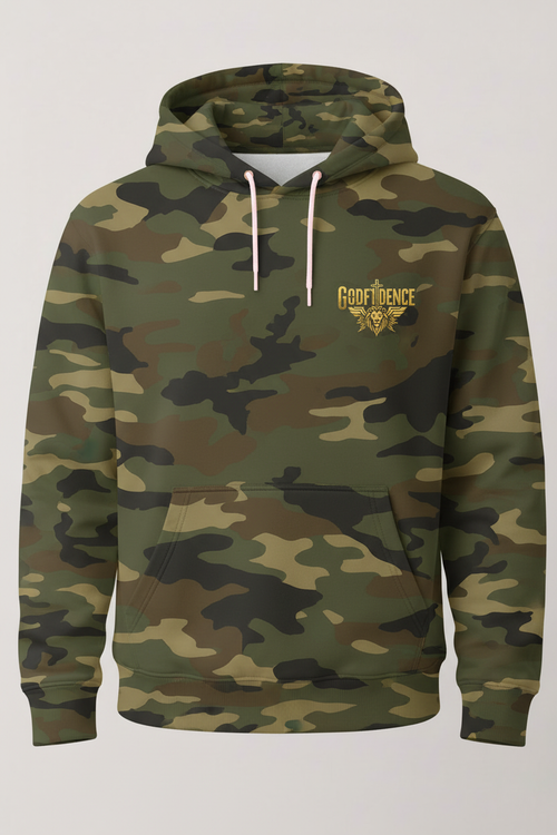 Camo Hoodie - Pink Style Reference Left Chest Logo