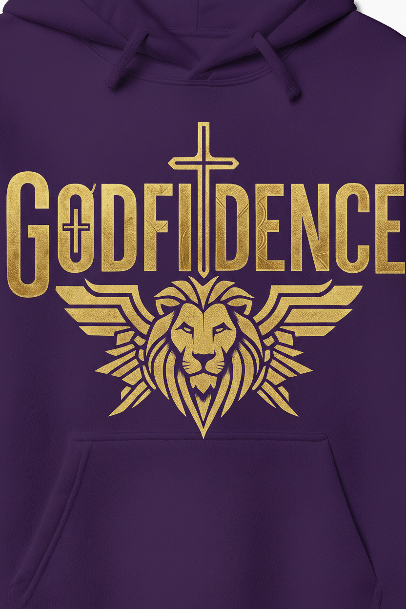 GODFIDENCE Purple Hoodie