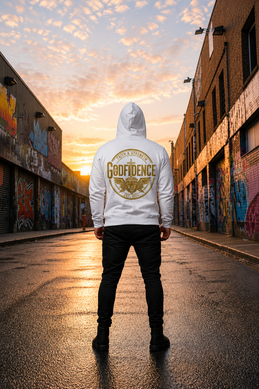 Godfidence Hoodie-White